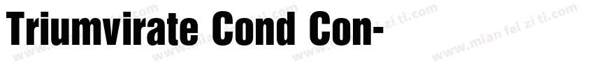 Triumvirate Cond Con字体转换